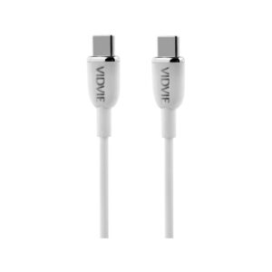 Kabel VIDVIE CB4012 Type C/Type C 60W PD, 3A, 1.2m biały