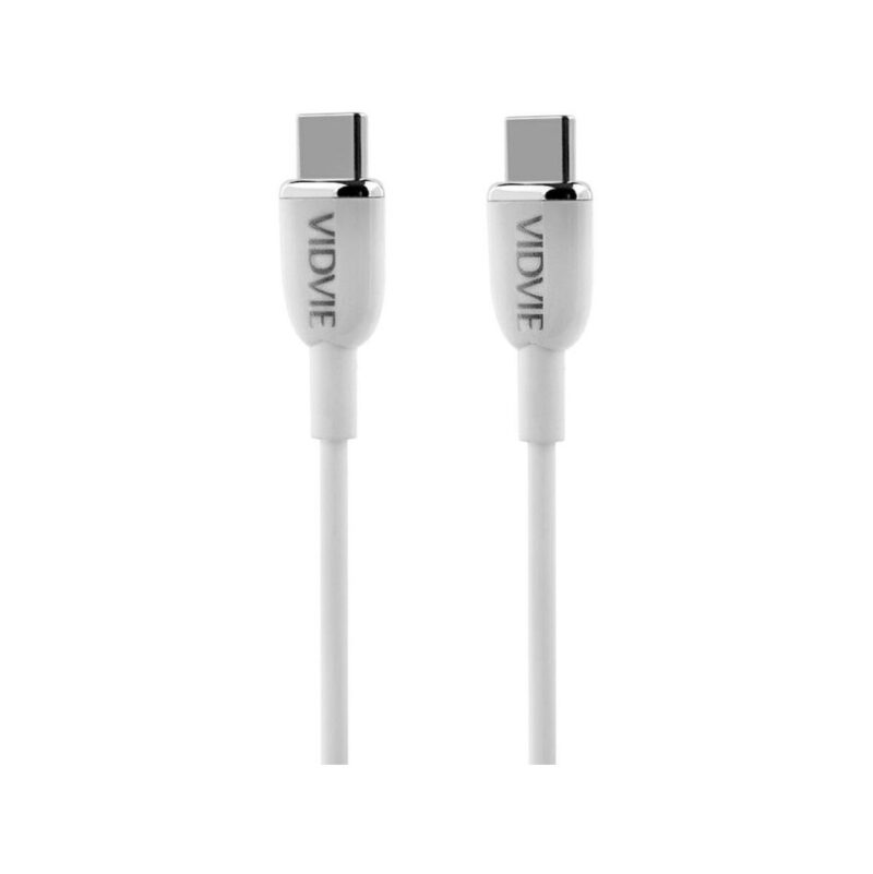 Kabel VIDVIE CB4012 Type C/Type C 60W PD, 3A, 1.2m biały