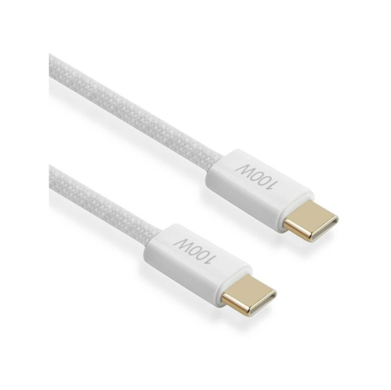 Kabel VIDVIE CB4011 Type C/Type C 5A 100W, 2m biały