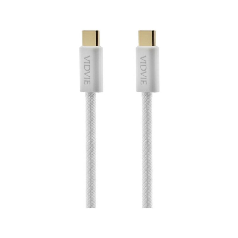 Kabel VIDVIE CB4011 Type C/Type C 5A 100W, 2m biały