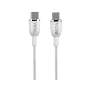 Kabel VIDVIE CB4012 Type C/Type C 60W PD, 3A, 1.2m biały