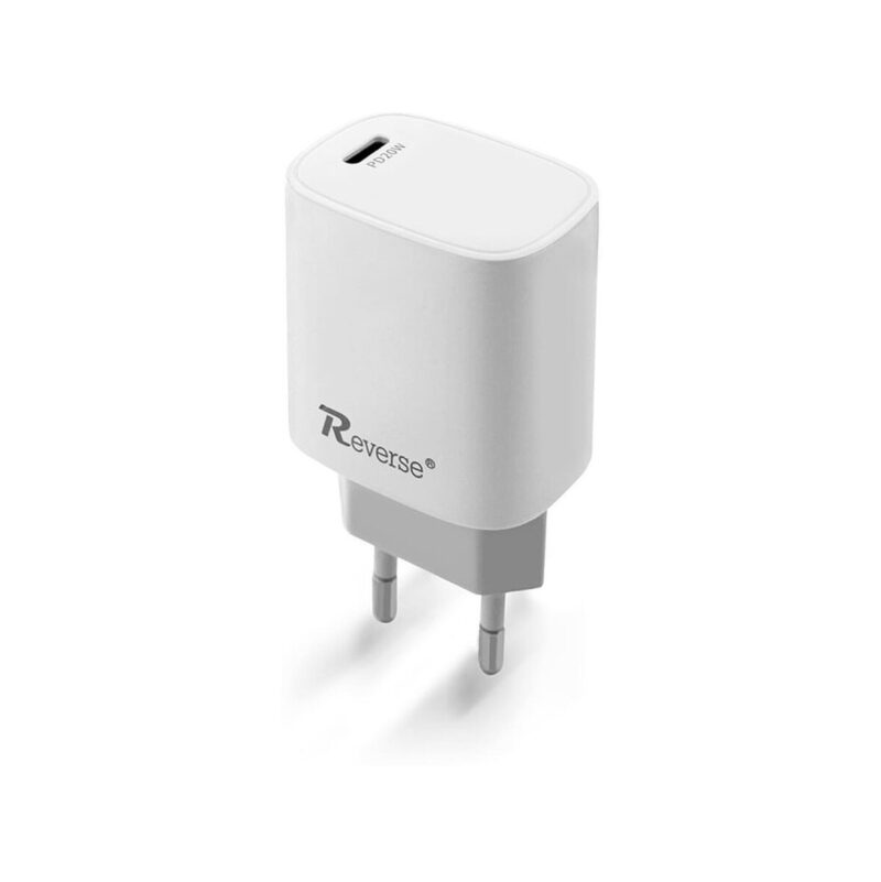 Ładowarka sieciowa REVERSE U58 1xType C + kabel Type C/Type C 3A, 20W, Power Delivery biały