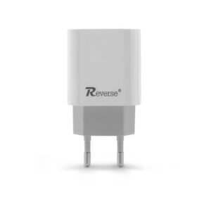 Ładowarka sieciowa REVERSE U58 1xType C + kabel Type C/Type C 3A, 20W, Power Delivery biały