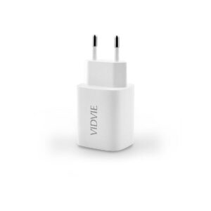 Ładowarka sieciowa VIDVIE PLE250C 2xUSB + kabel Type C 2.4A biały