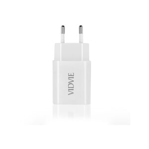 Ładowarka sieciowa VIDVIE PLE250C 2xUSB + kabel Type C 2.4A biały