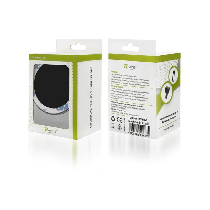 Uchwyt samochodowy REVERSE Magnetyczny MagSafe Do Kratki MagSafe czarny