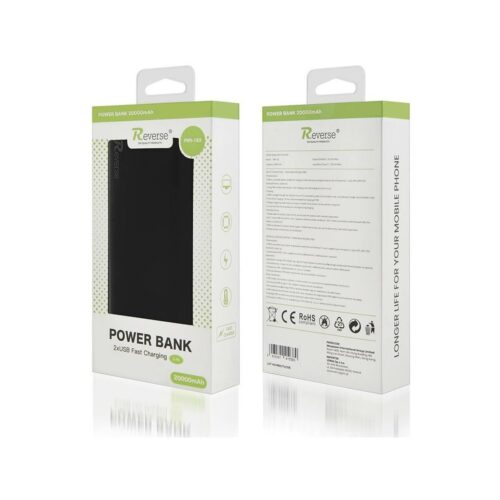 Powerbank REVERSE PBR-183 20 000 mAh czarny