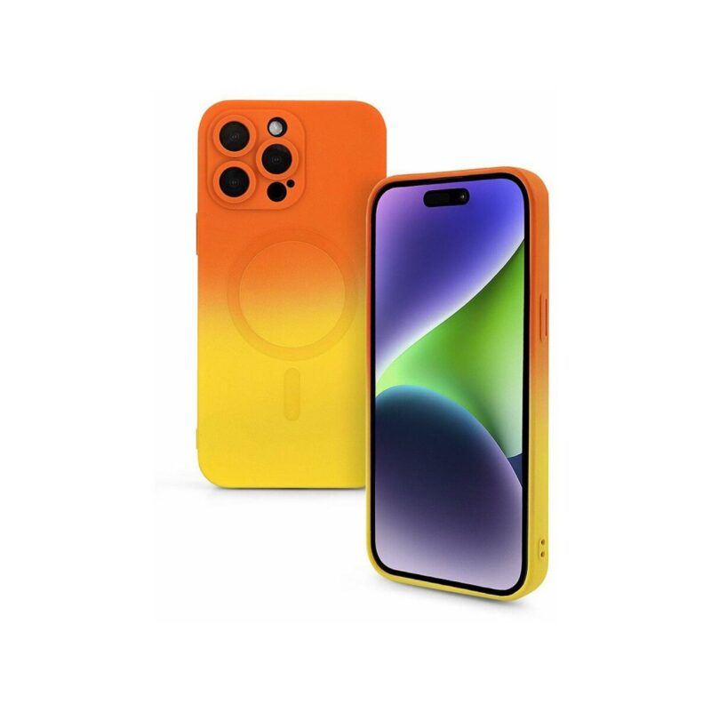Etui OMBRE MAGSAFE do Apple iPhone 13 PRO pomarańczowy