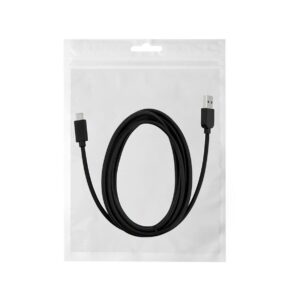 Kabel REVERSE 10GB/s, 3A, USB 3.2/Type-C gen 2, 2m czarny BAG