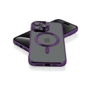 Etui MAGSHINE MAGSAFE do Apple iPhone 15+ fioletowy