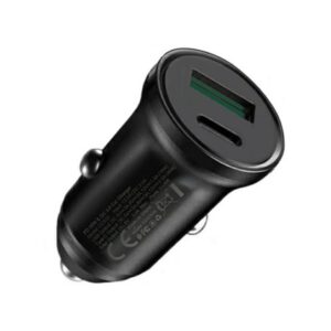 Ładowarka samochodowa VIDVIE CC532 1xUSB + 1xType C 30W czarny