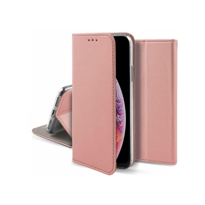 Kabura MAGNET BOOK do Samsung A03S złoty róż