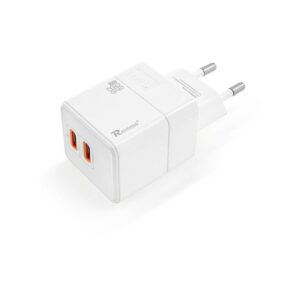 Ładowarka sieciowa REVERSE U63 2xType C 35W, GaN, Power Delivery biały
