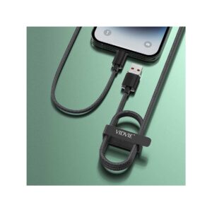 Kabel VIDVIE CB4024 USB/Type C 6A, 1.2m czarny