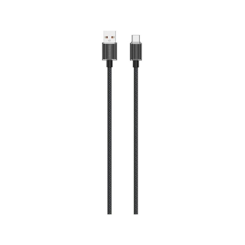 Kabel VIDVIE CB4024 USB/Type C 6A, 1.2m czarny
