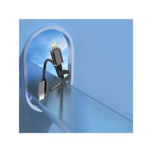 Kabel VIDVIE CB4024 USB/iPhone 3A, 1.2m czarny