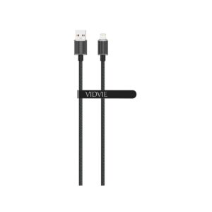 Kabel VIDVIE CB4024 USB/iPhone 3A, 1.2m czarny