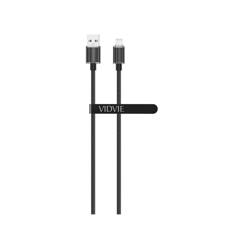 Kabel VIDVIE CB4024 USB/iPhone 3A, 1.2m czarny