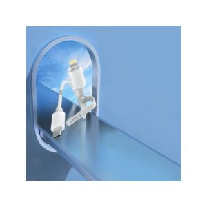 Kabel VIDVIE CB4024 USB/Type C 6A, 1.2m biały