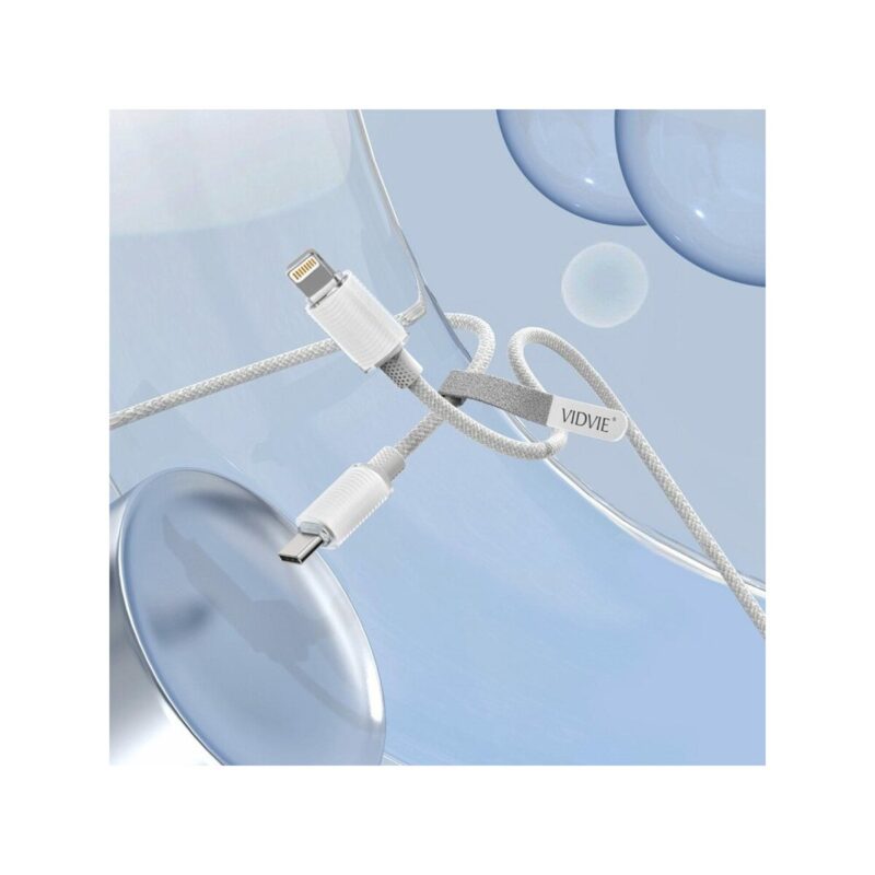 228488-large-default-kabel-vidvie-cb4024-usbiphone-3a-1-2m-bialy Kabel VIDVIE CB4024 USB/iPhone 3A, 1.2m biały
