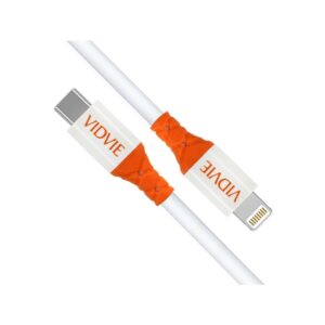 Kabel VIDVIE CB4014 Type C/iPhone 3A, 1m biały