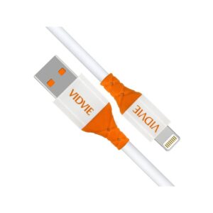 Kabel VIDVIE CB4014 USB/iPhone 2.4A, 1m biały