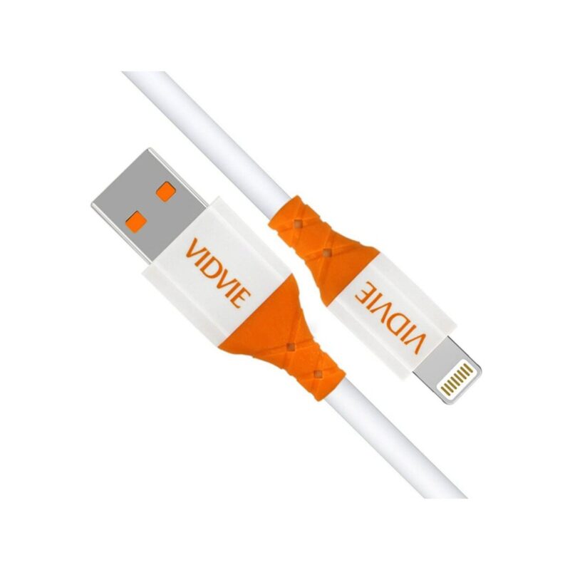Kabel VIDVIE CB4014 USB/iPhone 2.4A, 1m biały