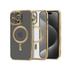 Etui MAGSHINE MAGSAFE do Apple iPhone 15 PRO MAX złoty
