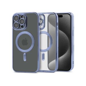 Etui MAGSHINE MAGSAFE do Apple iPhone 15 PRO niebieski