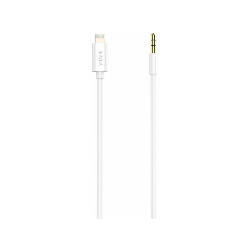 Kabel VIDVIE AL1108 Jack 3.5mm/iPhone 1.5m biały