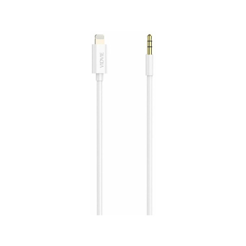 Kabel VIDVIE AL1108 Jack 3.5mm/iPhone 1.5m biały