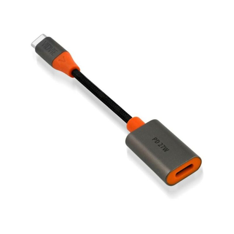 Kabel VIDVIE AL1119 żeński iPhone/Type-C 12cm, PD 27W czarny