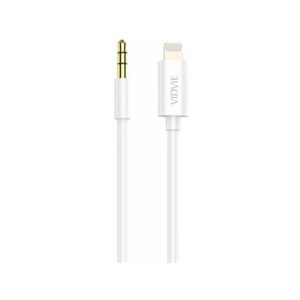 Kabel VIDVIE AL1108 Jack 3.5mm/iPhone 1.5m biały