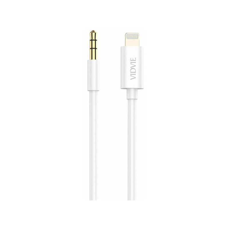 Kabel VIDVIE AL1108 Jack 3.5mm/iPhone 1.5m biały