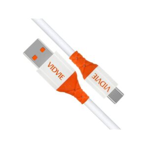 Kabel VIDVIE CB4014 USB/Type C 5A, 1m biały