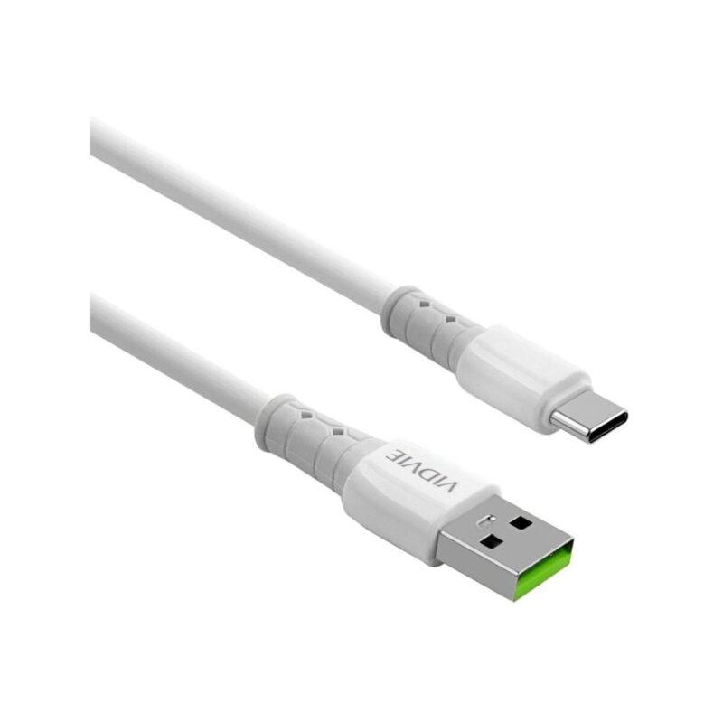 Kabel VIDVIE CB4020 USB/Type C 3A, 1.2m biały