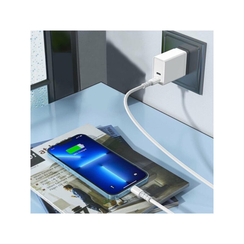 Kabel VIDVIE CB4020 USB/Type C 3A, 1.2m biały