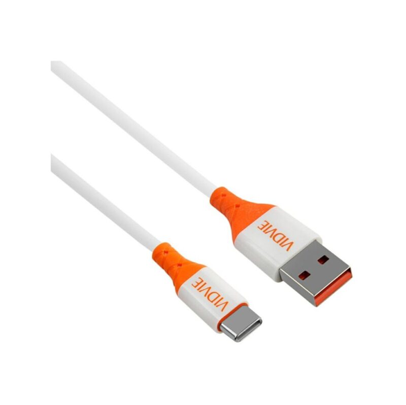 Kabel VIDVIE CB4014 USB/Type C 5A, 1m biały