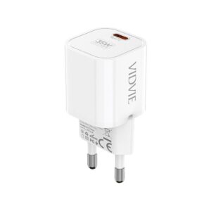 Ładowarka sieciowa VIDVIE PLE254 1xType C 3A 35W GaN compatible PD20W biały