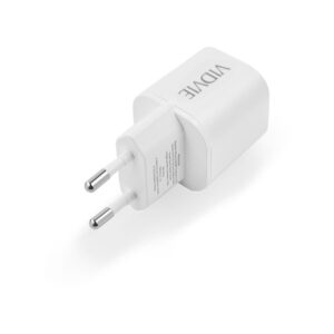Ładowarka sieciowa VIDVIE PLE255 1xUSB + 1xType C 3A 35W GaN compatible PD20W biały