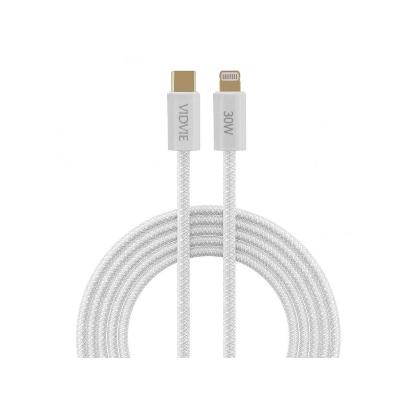 Kabel VIDVIE CB4011 Type C/iPhone 3A (PD 30W) 2m biały