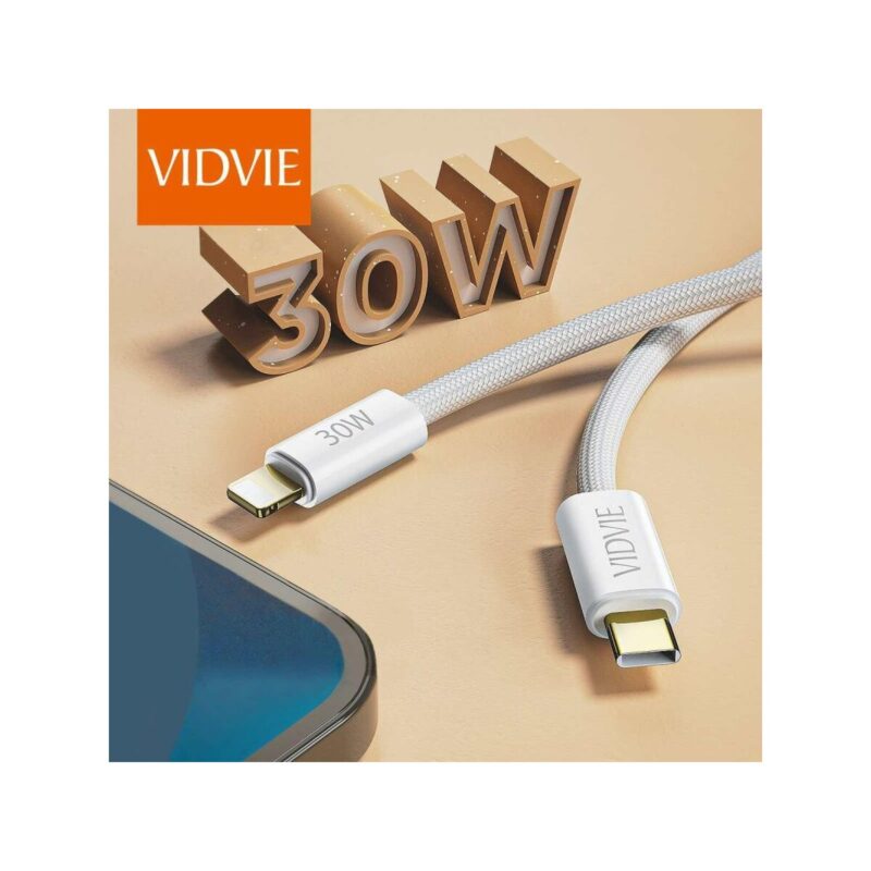 Kabel VIDVIE CB4011 Type C/iPhone 3A (PD 30W) 2m biały