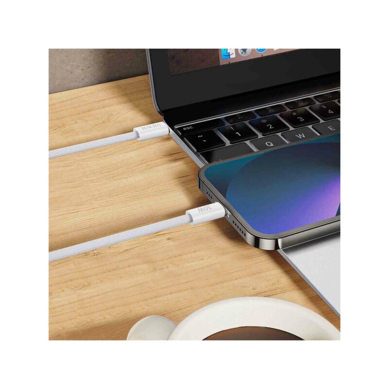 Kabel VIDVIE CB4011 Type C/iPhone 3A (PD 30W) 2m biały