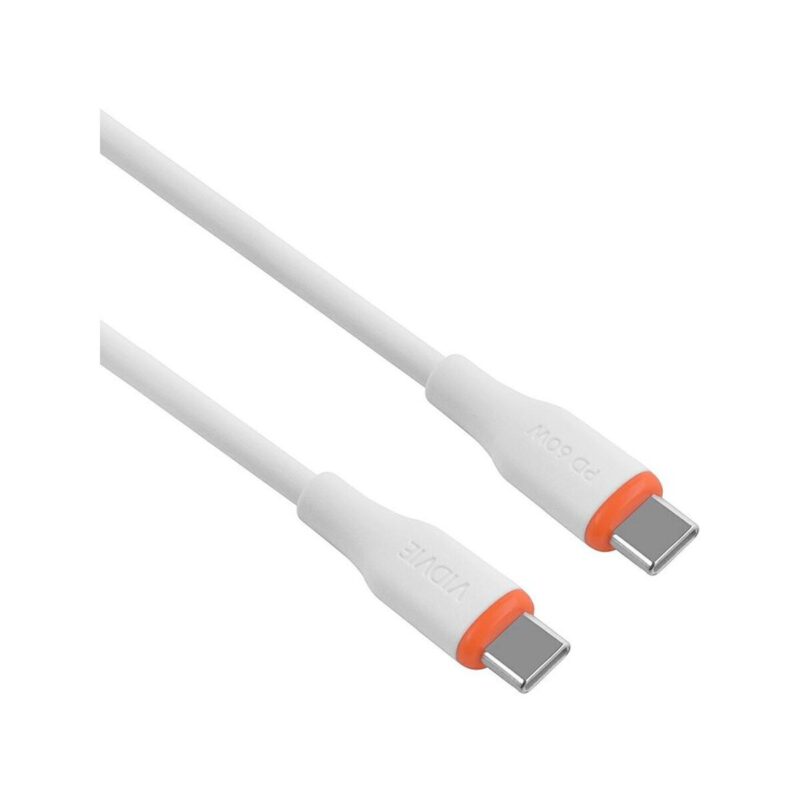 Kabel VIDVIE CB4031 Type C/Type C 60W, 1m biały