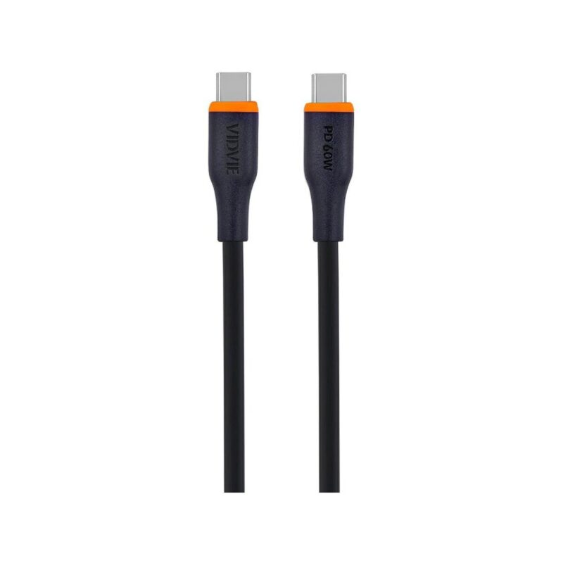 Kabel VIDVIE CB4031 Type C/Type C 60W, 1m czarny