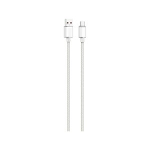 Kabel VIDVIE CB4024 USB/Type C 6A, 1.2m biały
