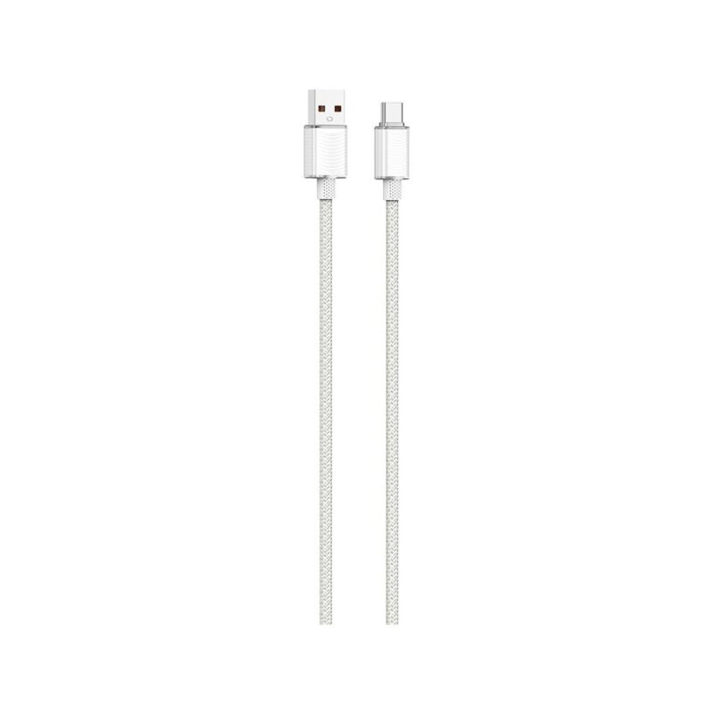 Kabel VIDVIE CB4024 USB/Type C 6A, 1.2m biały