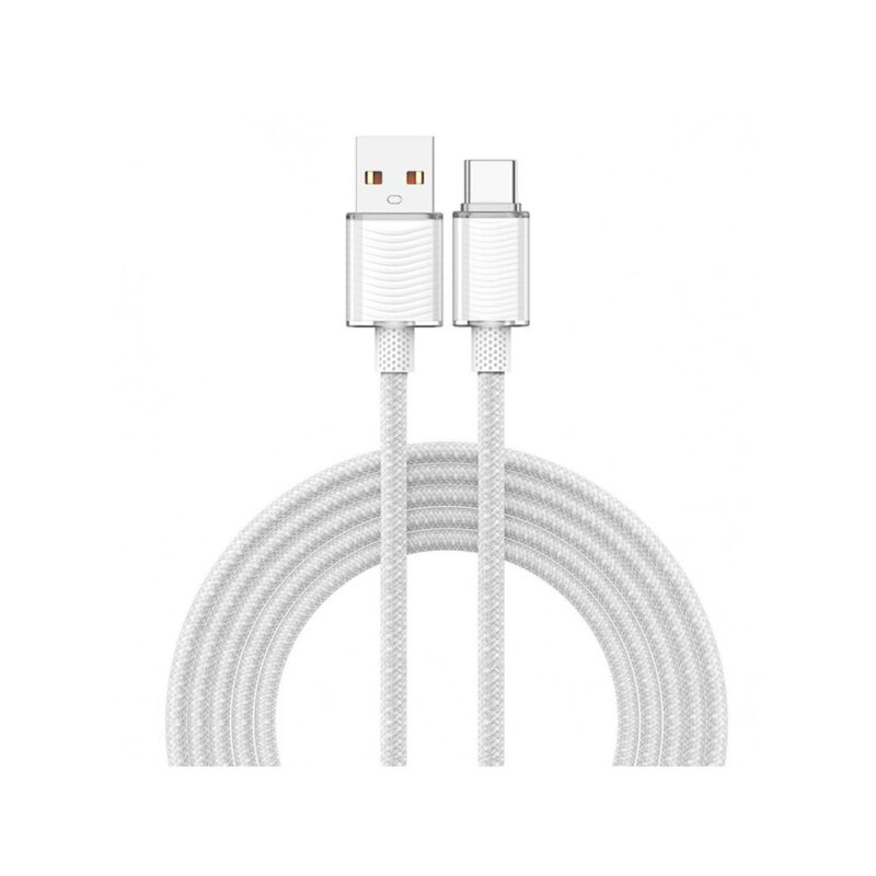 Kabel VIDVIE CB4024 USB/Type C 6A, 1.2m biały