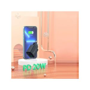 Ładowarka sieciowa VIDVIE PLE248 1xUSB + 1xType C + kabel Type C 3A PD 20W czarny