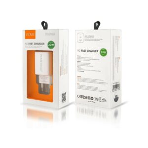 Ładowarka sieciowa VIDVIE PLE248 1xUSB + 1xType C + kabel iPhone 3A PD 20W biały